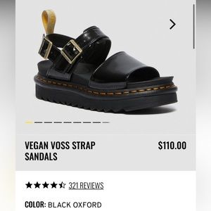 BRAND NEW WITH TAGS Doc Martens Vegan Voss Sandals size 9 - NWT